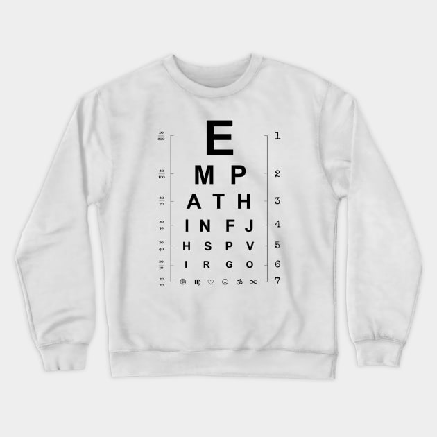 Empath INFJ HSP Virgo Crewneck Sweatshirt by jennifersoldner